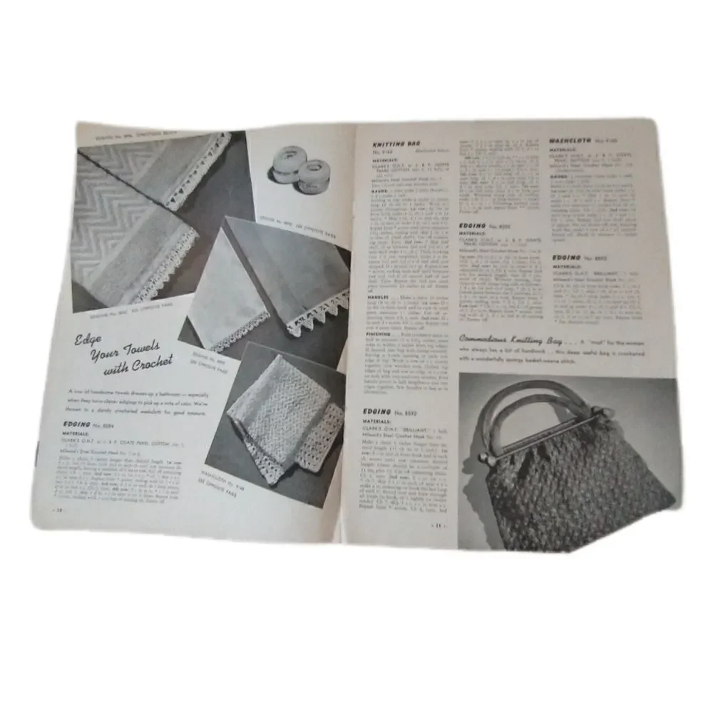 Vtg Crochet Ideas For Every Occasion Book # 156 1940 Ephemera Doily Ornaments‎